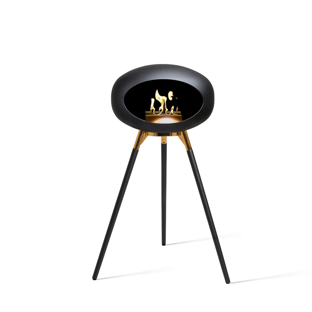 LE FEU GROUND HIGH BIO FIREPLACE BLACK ROSE GOLD COLLECTION
