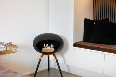 LE FEU GROUND HIGH BIO FIREPLACE BLACK ROSE GOLD COLLECTION